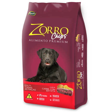 Zorro Chips Premium Cão Adulto Todas as Raças