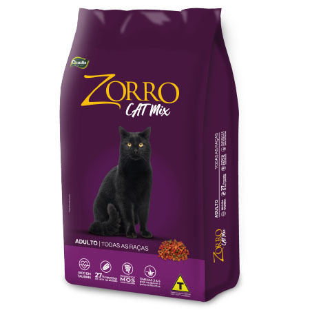 Zorro Cat Mix Gato Adulto Todas as Raças
